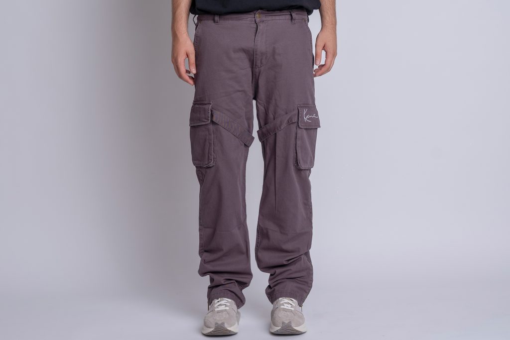 SMALL SIGNATURE WASHED CARGO PANTS-Barbati