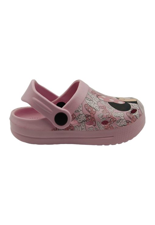 Saboti slingback cu imprimeu Minnie Mouse-FETE-INCALTAMINTE/Papuci