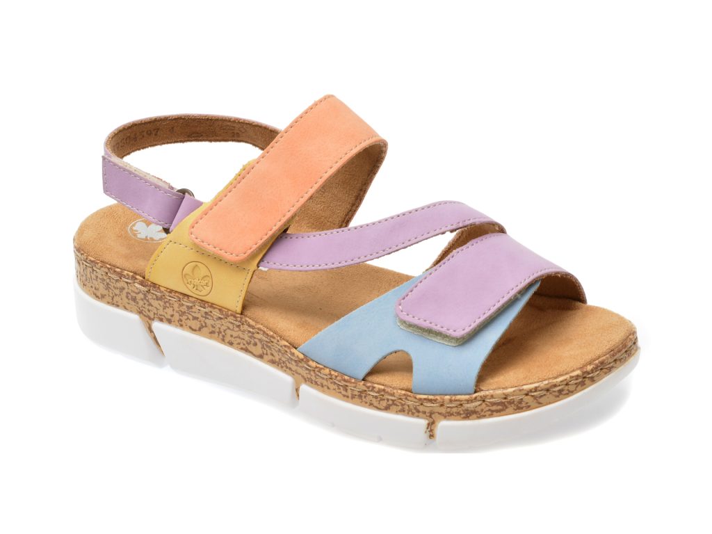 Sandale casual RIEKER multicolor