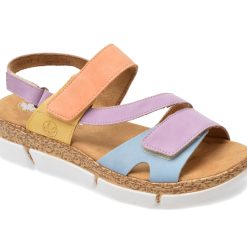 Sandale casual RIEKER multicolor