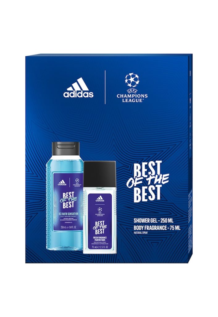 Set Cadou Barbati Uefa Best Of The Best: Deodorant Natural Spray 75 ml + Gel De Dus 250 ml-BARBATI-