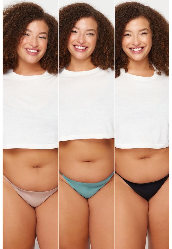 Set de chiloti tanga plus size -3 perechi-FEMEI-IMBRACAMINTE/Lenjerie intima