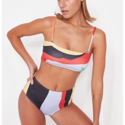 Slip cu model colorblock-FEMEI-IMBRACAMINTE/Costume de baie