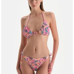 Slip cu prindere laterale si imprimeu floral-FEMEI-IMBRACAMINTE/Costume de baie