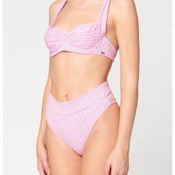 Sutien de baie cu model gingham Babydoll-FEMEI-IMBRACAMINTE/Costume de baie