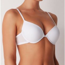 Sutien microfibra T-shirt cu push-up si sarme Cotonella 8609 00B1-FEMEI