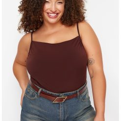 Top cu decolteu drapat Plus Size-FEMEI-IMBRACAMINTE/Bluze