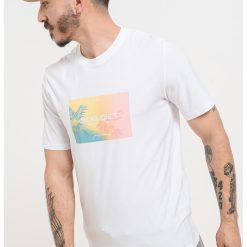 Tricou cu decolteu la baza gatului si imprimeu logo Raruba-BARBATI-IMBRACAMINTE/Tricouri si maiouri