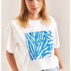 Tricou cu imprimeu zebra-FEMEI-IMBRACAMINTE/Tricouri si maiouri