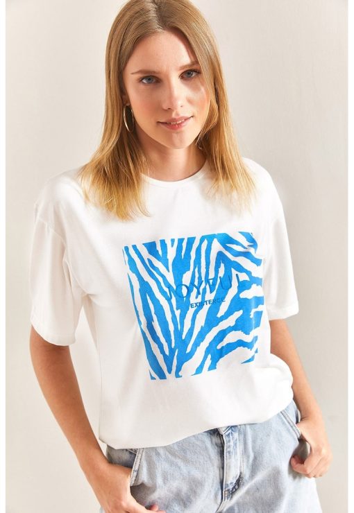 Tricou cu imprimeu zebra-FEMEI-IMBRACAMINTE/Tricouri si maiouri