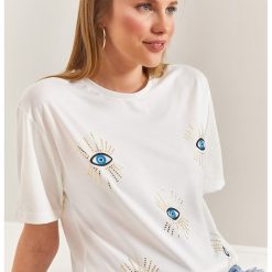 Tricou cu model Fatima Eye-FEMEI-IMBRACAMINTE/Tricouri si maiouri