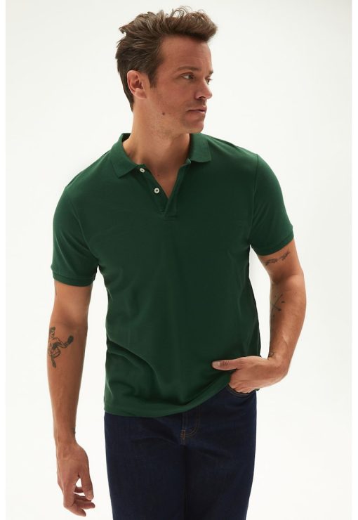 Tricou polo cu model uni-BARBATI-IMBRACAMINTE/Tricouri si maiouri