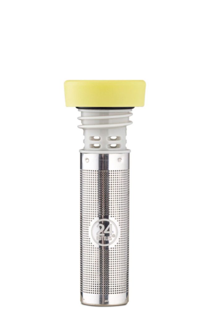 24bottles - Infuzor pentru sticlă thermos Clima Yellow Infuser.Lid.Lgt.Yellow-Lgtyellow-Sticle și termosuri