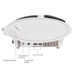 Aparat Manichiura 3 in 1 Aspirator Freza Lampa LED Iluminat LUXORISE 6