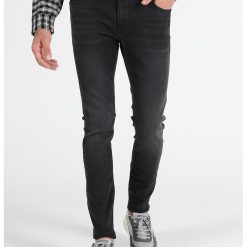 Blugi skinny cu talie joasa Alex-BARBATI-IMBRACAMINTE/Blugi