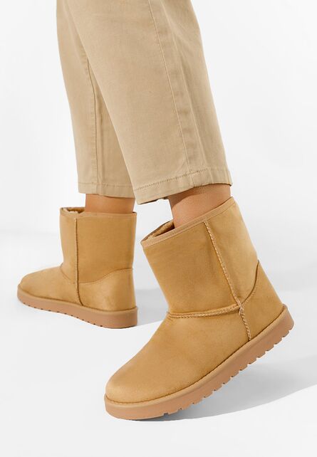 Cizme tip ugg camel Chica-Cizme tip UGG-Cizme tip UGG