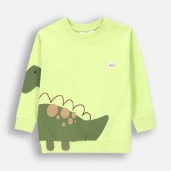 Coccodrillo longsleeve bebeluși culoarea verde