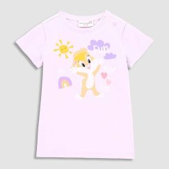 Coccodrillo tricou copii x Looney Tunes culoarea violet-Îmbrăcăminte