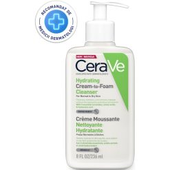 Crema de curatare spumanta si hidratanta pentru fata - cu ceramide si acid hialuronic - ten nomal-uscat - 236 ml-FEMEI-