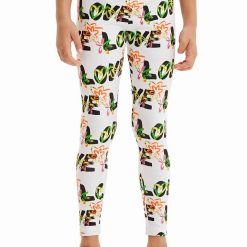 Desigual leggins copii culoarea alb