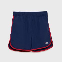 Fila pantaloni scurti de baie copii culoarea albastru marin-Îmbrăcăminte