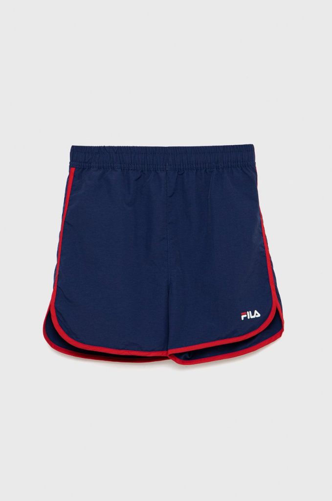 Fila pantaloni scurti de baie copii culoarea albastru marin-Îmbrăcăminte