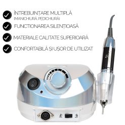 Freza Unghii Profesionala Elite Nails 30.000 RPM SensoPRO Milano Platinum Silver 3