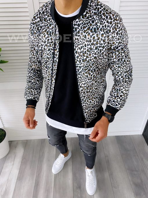 Geaca barbati animal print de primavara B6320 Z18-5-Geci barbati > Geci barbati toamna