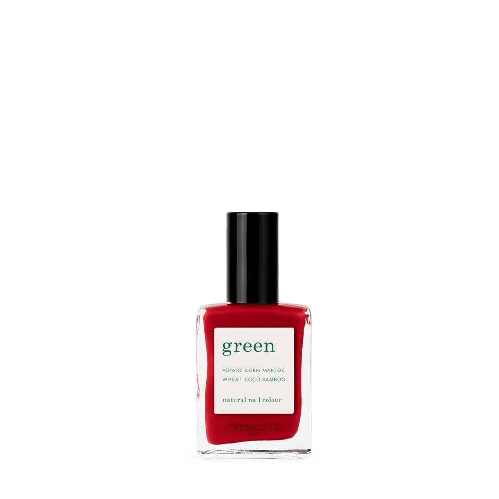 Green natural nail colour - red cherry 15 ml-Machiaj-Unghii > Lac de unghii