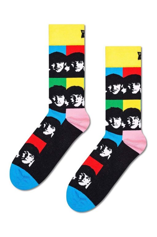 Happy Socks sosete Beatles All Together Now Sock culoarea negru