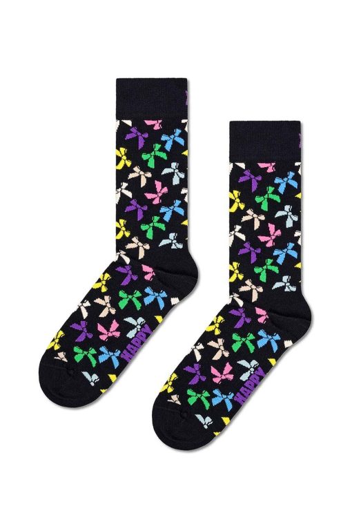 Happy Socks sosete Bow Sock culoarea negru