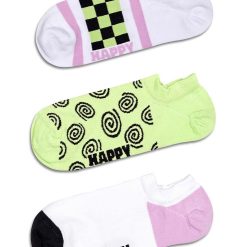 Happy Socks sosete Checked Stripe No Show Socks 3-pack-Şosete