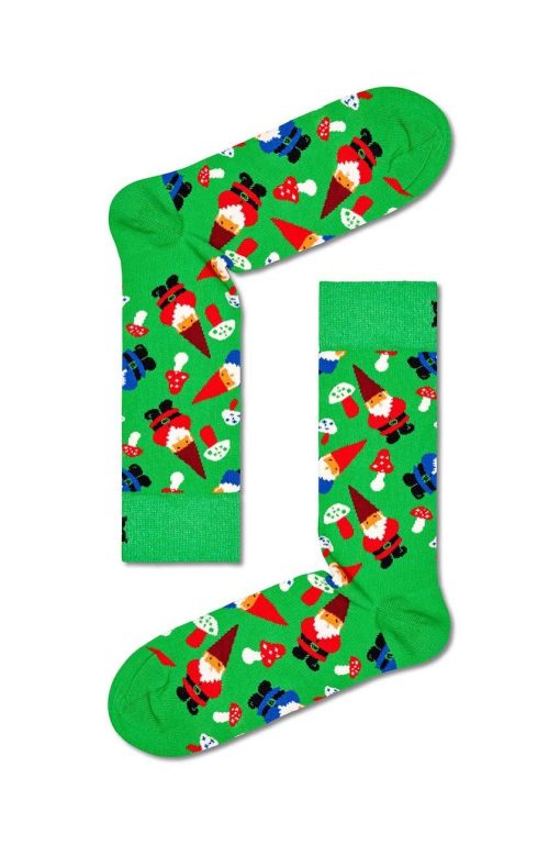 Happy Socks sosete Christmas Gnome Sock culoarea verde-Şosete