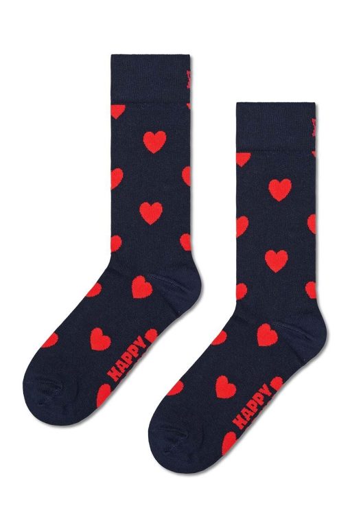 Happy Socks sosete Heart Sock culoarea albastru marin-Şosete