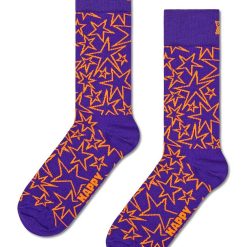 Happy Socks sosete Mega Star Sock culoarea violet