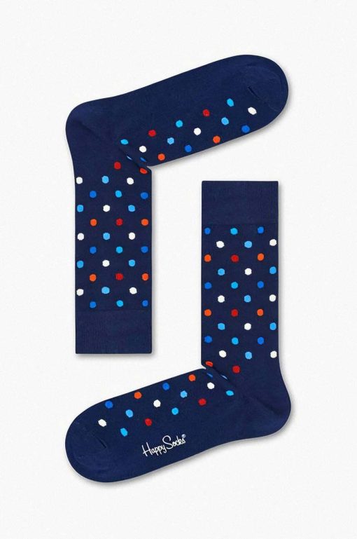 Happy Socks sosete Skarpety Happy Socks DOT01 6004 culoarea albastru marin-Şosete