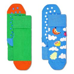 Happy Socks sosete copii Kids Antislip 2-Pack Cloudy Fruit Socks 2-pack P001487-Îmbrăcăminte