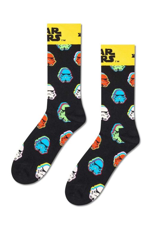 Happy Socks sosete x STAR WARS Stormtrooper Sock culoarea negru