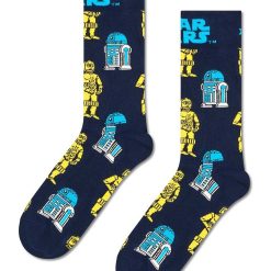 Happy Socks sosete x Star Wars R2D2 & C3PO Sock culoarea albastru marin