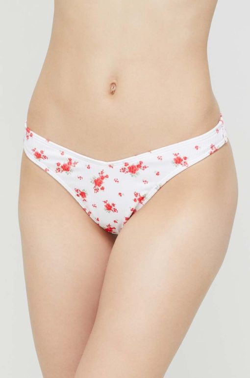 Hollister Co. bikini brazilieni culoarea alb-Costume de baie