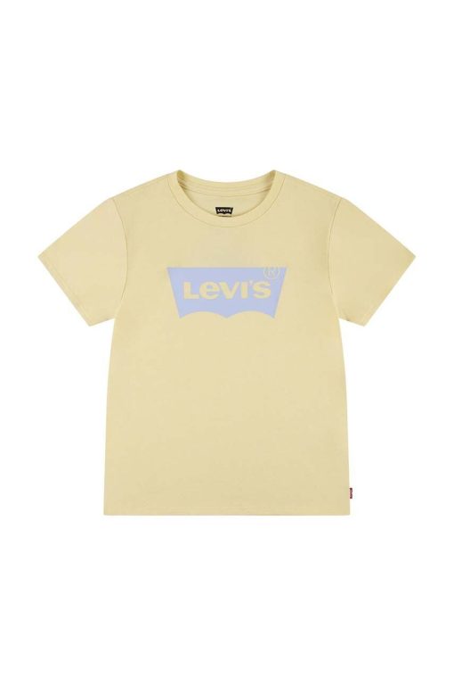 Levi's tricou copii culoarea verde-Îmbrăcăminte