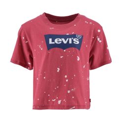 Levi's tricou de bumbac pentru copii culoarea rosu-Îmbrăcăminte