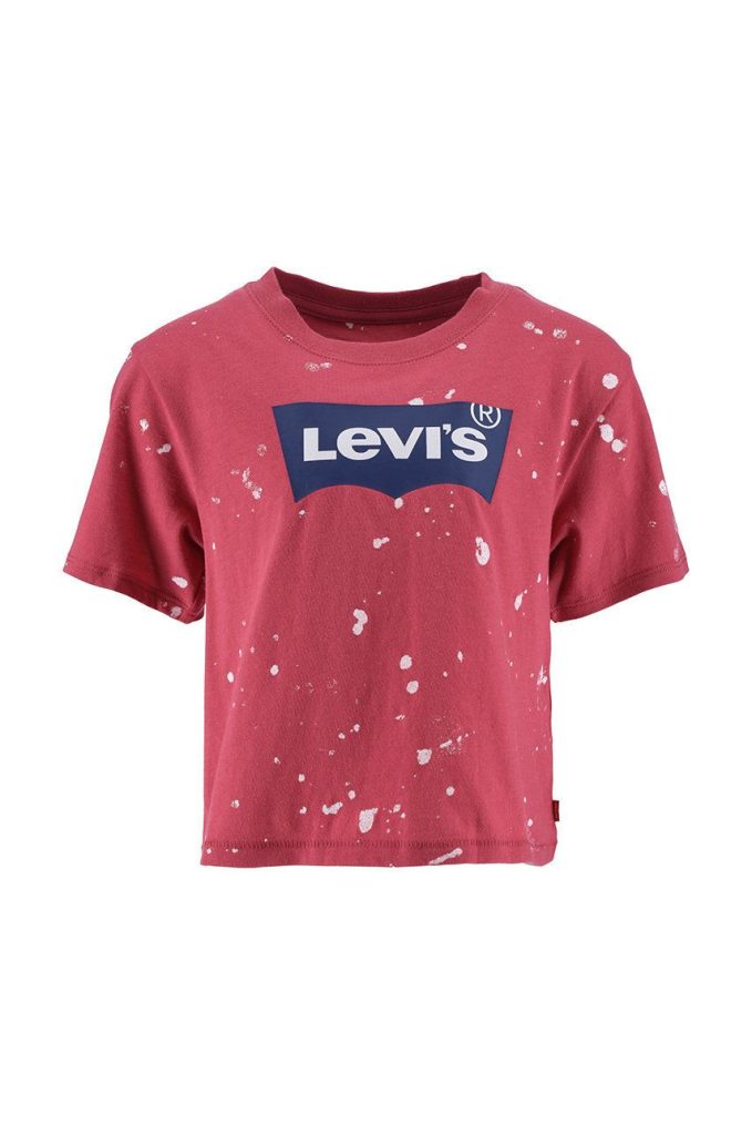 Levi's tricou de bumbac pentru copii culoarea rosu-Îmbrăcăminte