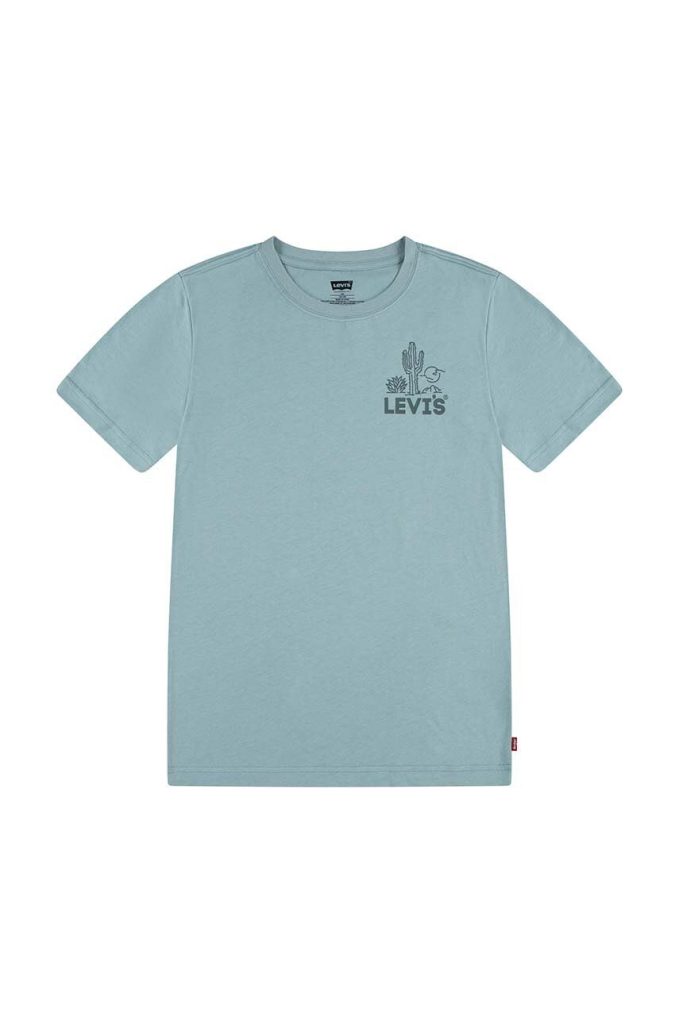 Levi's tricou de bumbac pentru copii culoarea verde