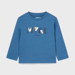 Mayoral longsleeve din bumbac pentru bebeluși cu imprimeu