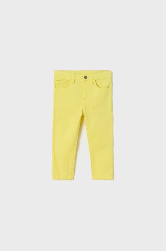 Mayoral pantaloni bebe culoarea galben