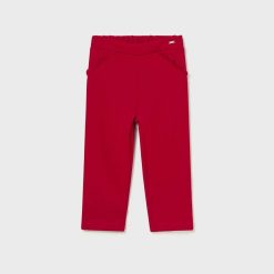 Mayoral pantaloni bebe culoarea rosu