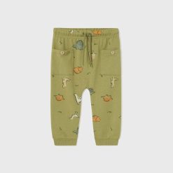 Mayoral pantaloni bebe culoarea verde