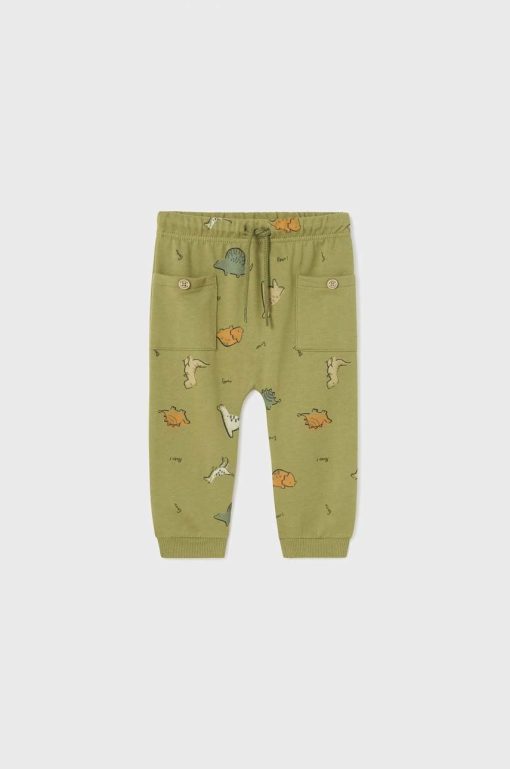 Mayoral pantaloni bebe culoarea verde