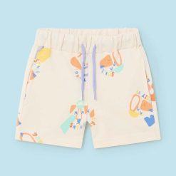 Mayoral pantaloni scurti bebe culoarea bej-Îmbrăcăminte